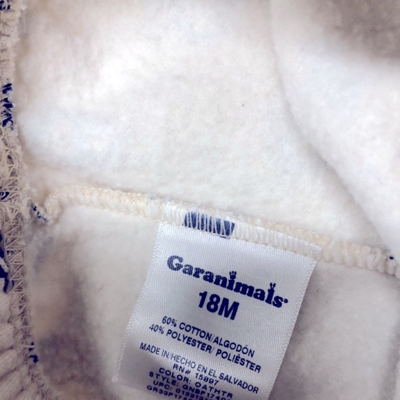 Garanimals 18 Months Boys Or Girls Teddy Bear Sweatshirt Jogger Set - Picture 2 of 6